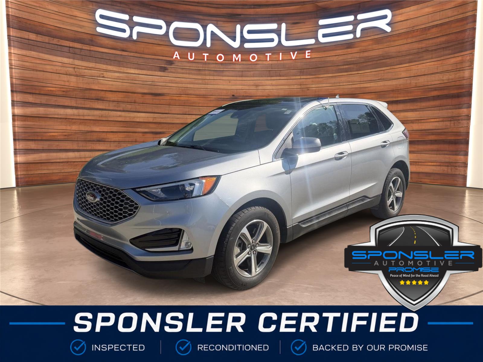 Iconic Silver 2024 Ford Edge SUV / Crossover All-Wheel Drive 8-Speed Automatic