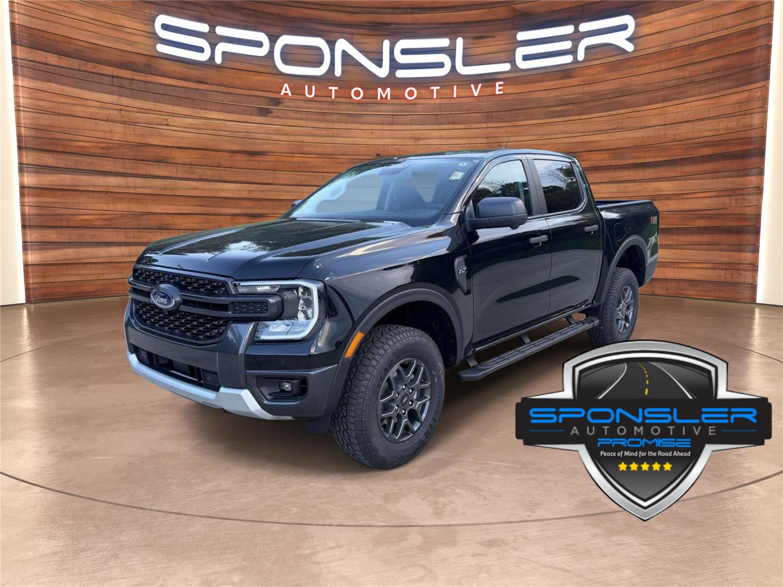 Shadow Black 2026 Ford Ranger Pickup Truck Four-Wheel Drive Automatic
