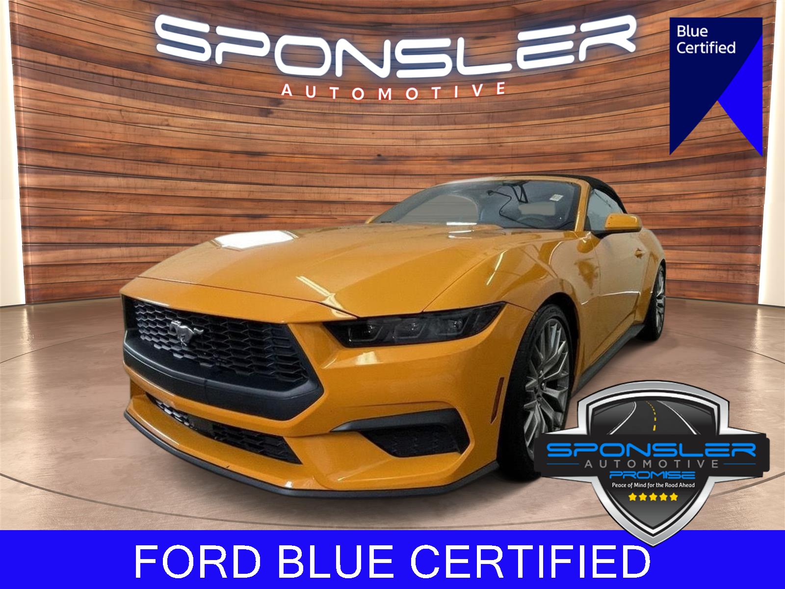 Orange Fury Metallic Tri-Coat 2026 Ford Mustang Convertible Rear-Wheel Drive Automatic
