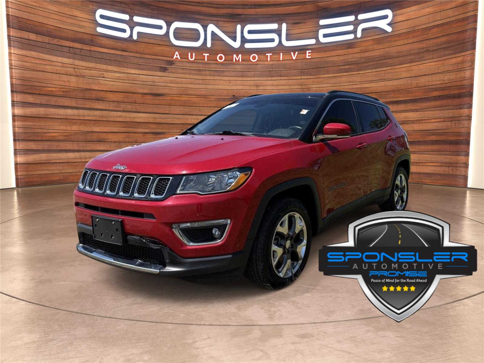 Redline Pearlcoat 2019 Jeep Compass SUV / Crossover Four-Wheel Drive 9-Speed Automatic