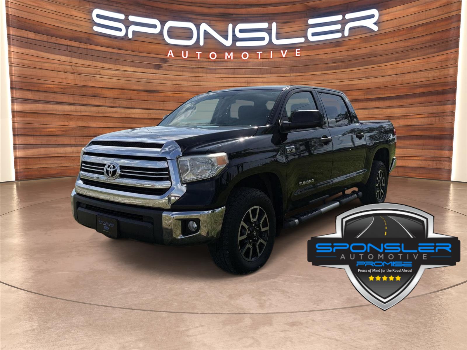 Black 2016 Toyota Tundra Pickup Truck Four-Wheel Drive Automatic