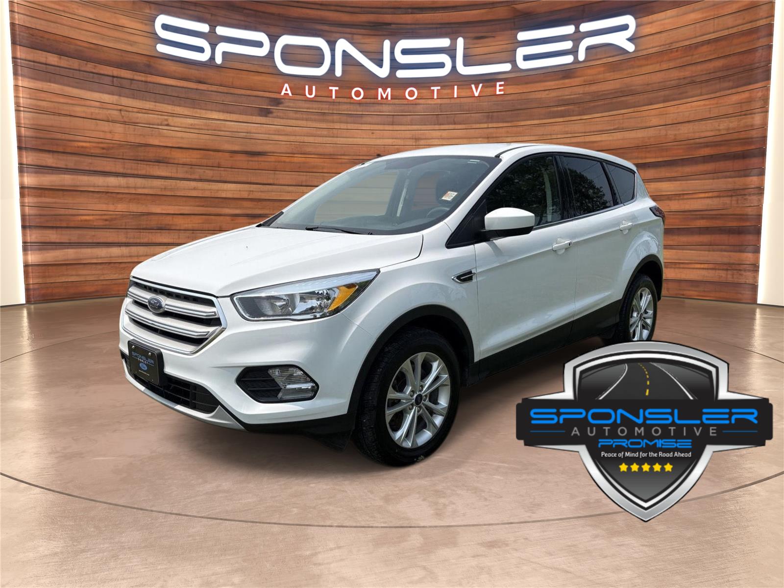 Oxford White 2019 Ford Escape SUV / Crossover All-Wheel Drive 6-Speed Automatic