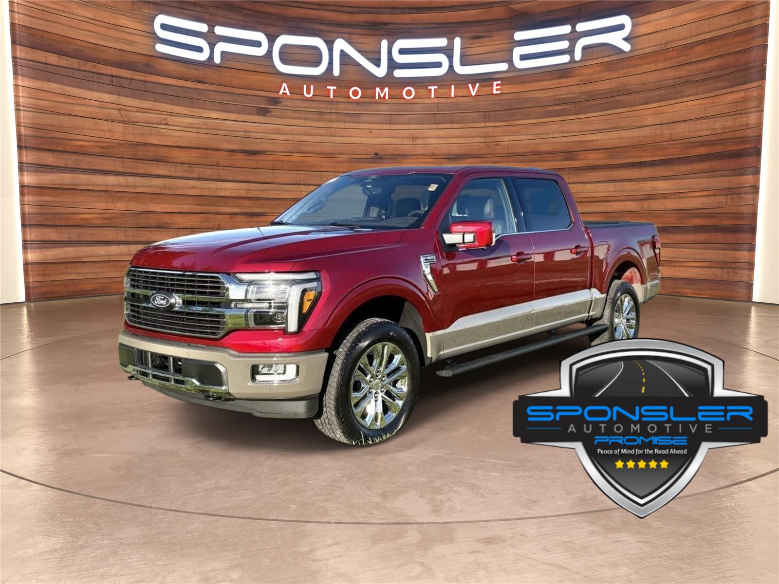 Ruby Red Metallic Tinted Clearcoat/Marsh Gray 2026 Ford F-150 Pickup Truck Four-Wheel Drive Automatic
