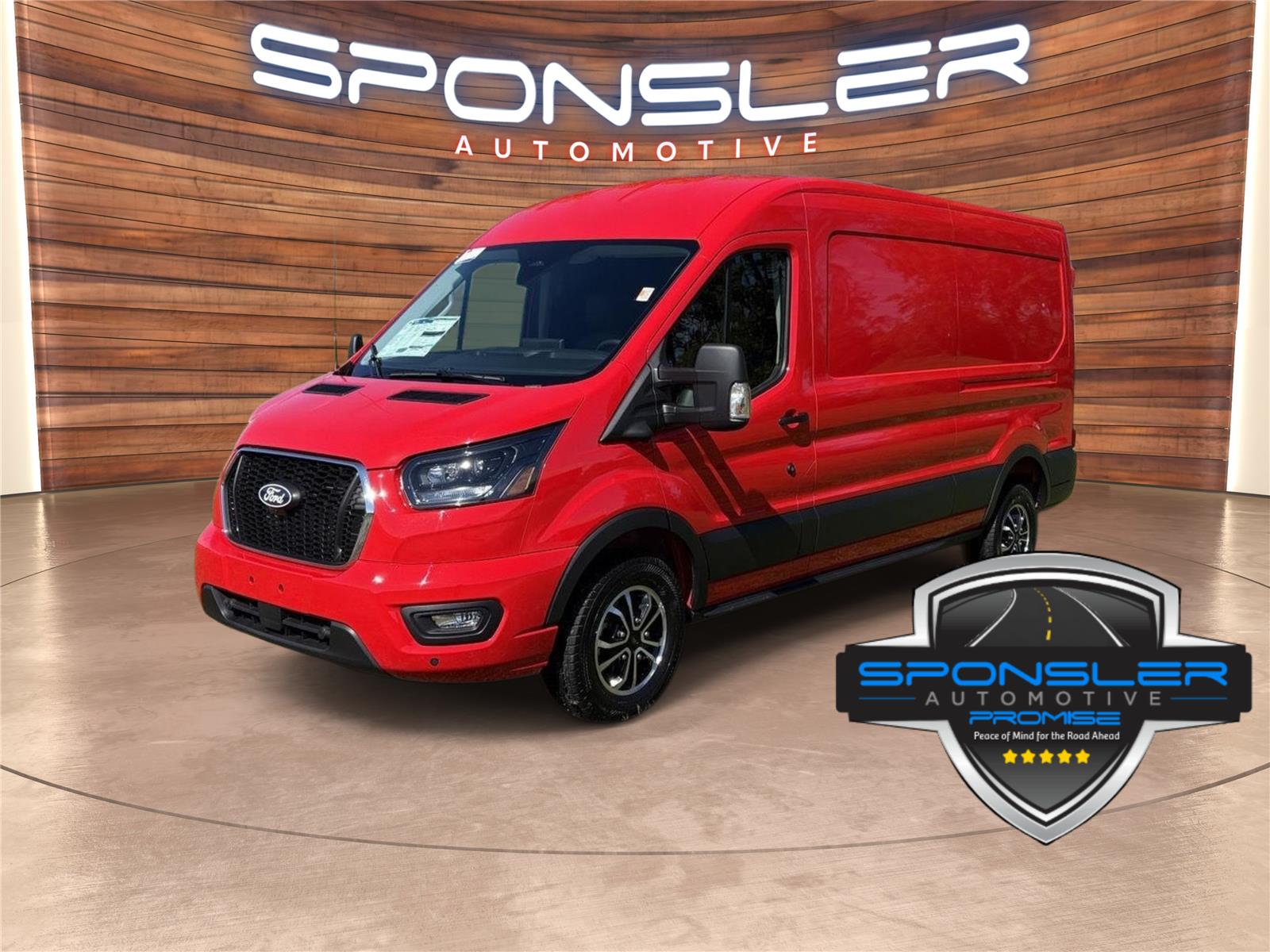 Race Red 2027 Ford Transit Cargo Van Rear-Wheel Drive Automatic