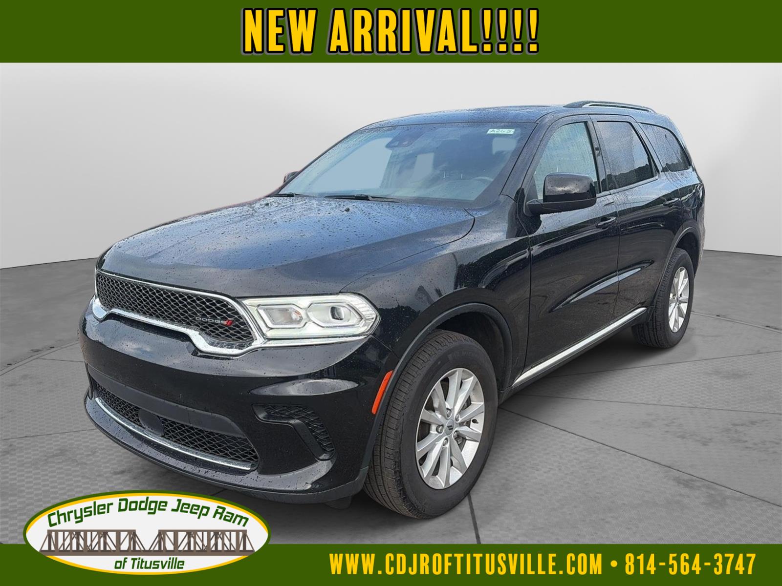 DB Black Clearcoat 2024 Dodge Durango SUV / Crossover All-Wheel Drive 8-Speed Automatic
