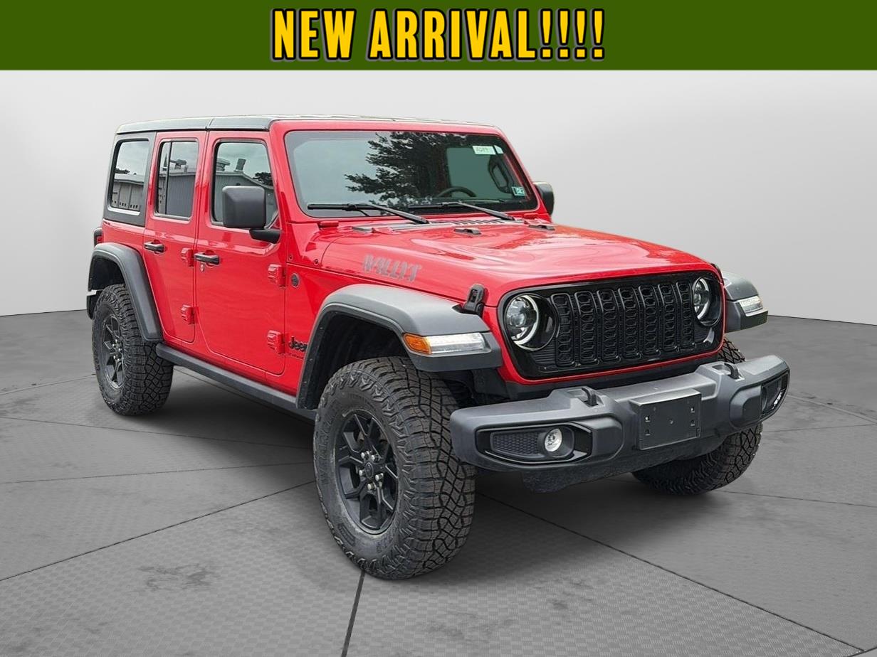 Firecracker Red Clearcoat 2025 Jeep Wrangler SUV / Crossover Four-Wheel Drive 8-Speed Automatic