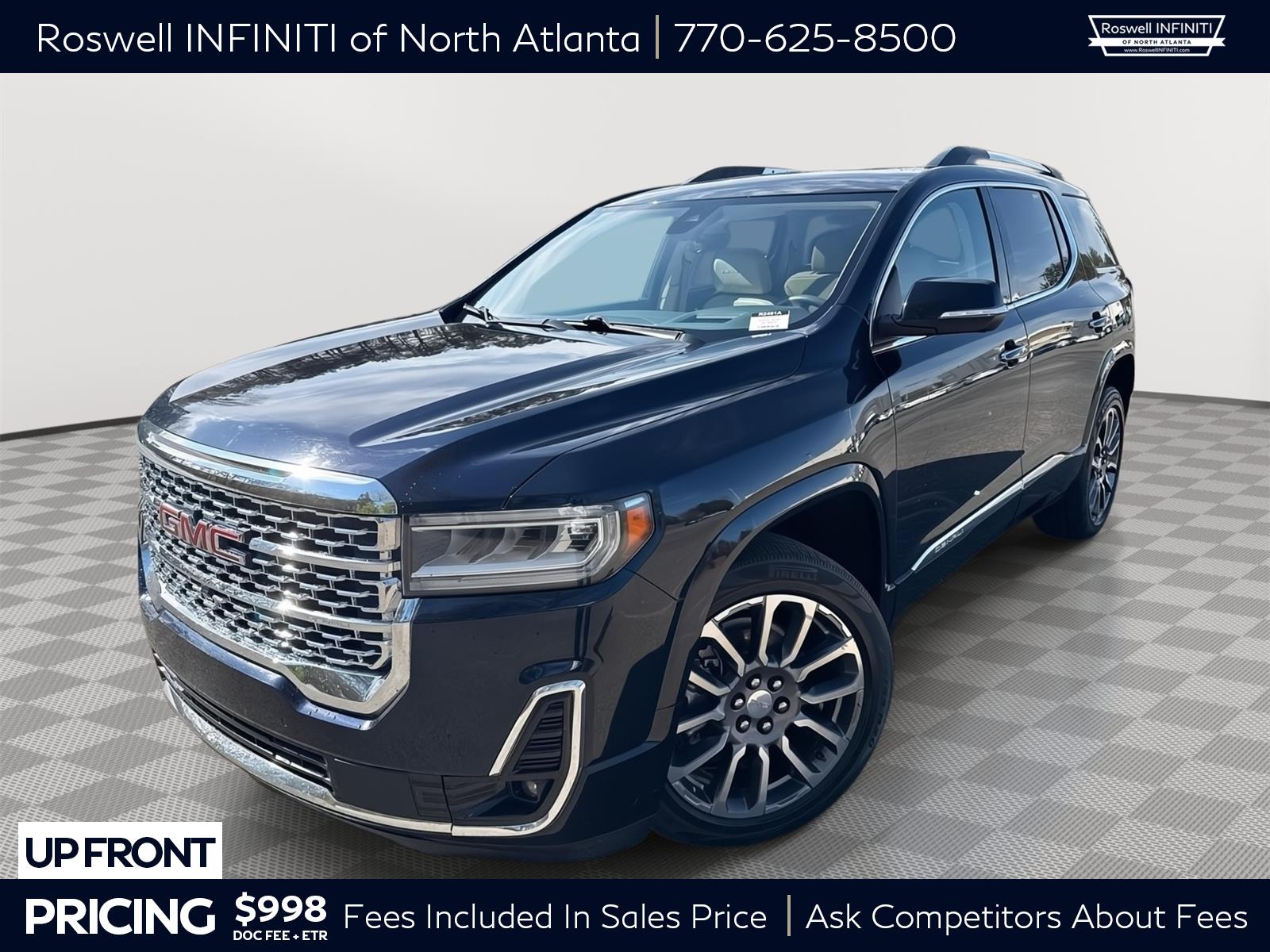 Midnight Blue Metallic 2021 GMC Acadia Denali FWD SUV / Crossover Front-Wheel Drive 9-Speed Automatic