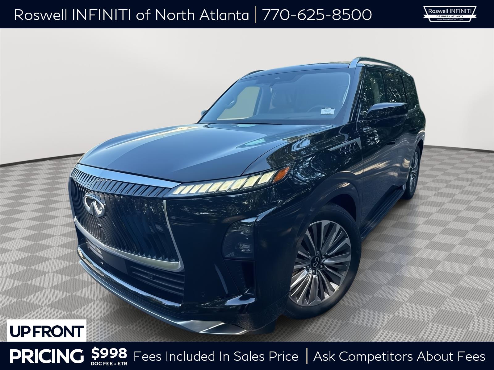 Mineral Black 2025 INFINITI QX80 Sensory 4WD SUV / Crossover All-Wheel Drive Automatic