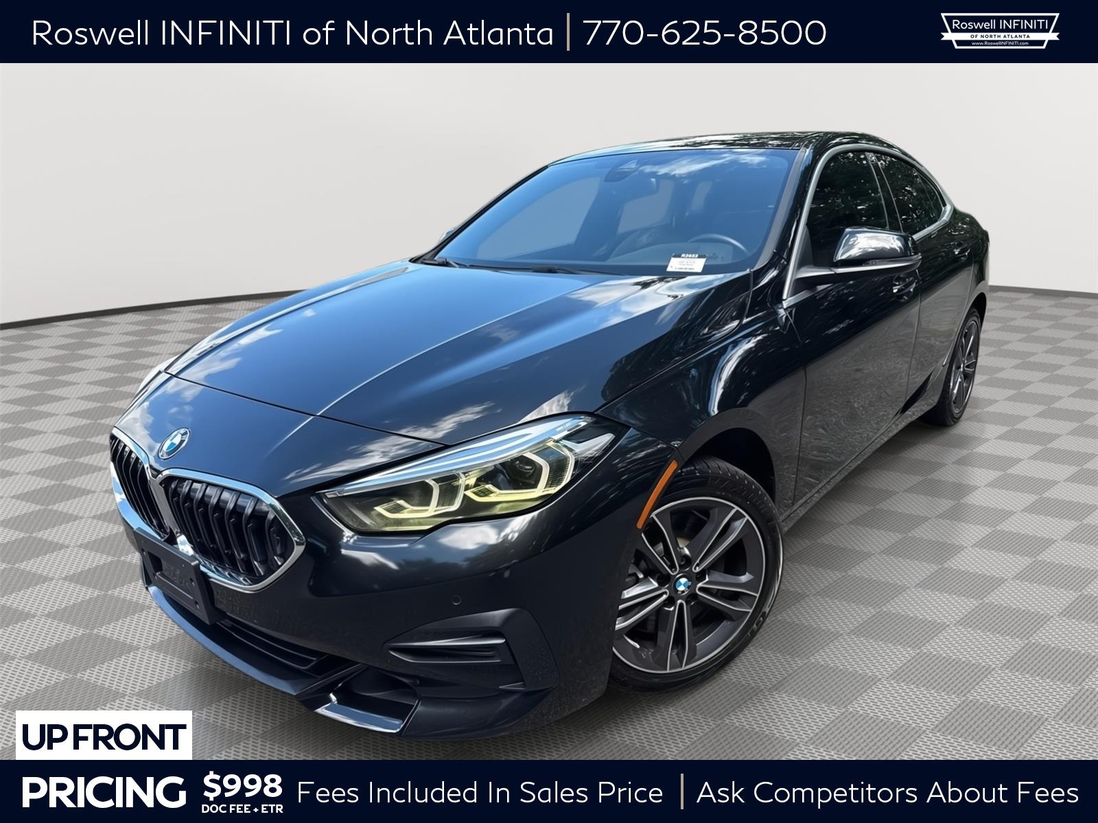 Black Sapphire Metallic 2023 BMW 2 Series Sedan Front-Wheel Drive Automatic