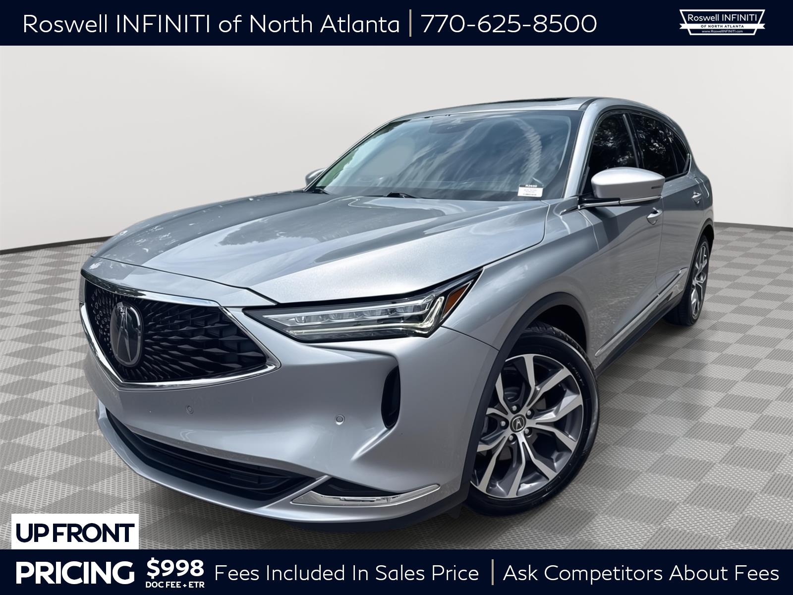 Lunar Silver Metallic 2023 Acura MDX SUV / Crossover Front-Wheel Drive Automatic