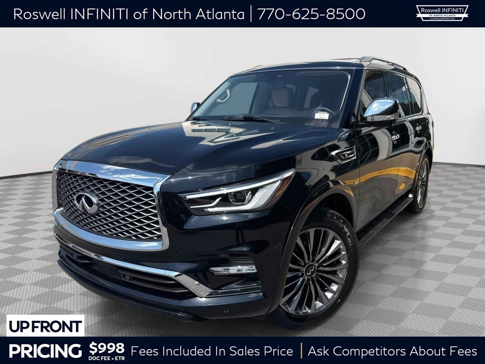 Mineral Black 2020 INFINITI QX80 SUV / Crossover Rear-Wheel Drive Automatic