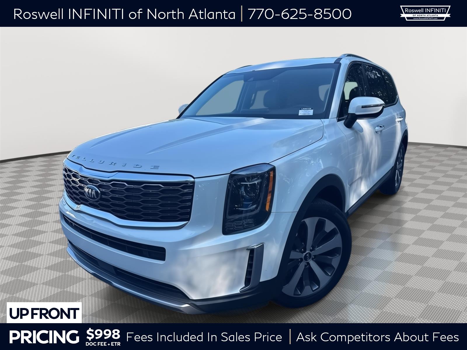 Snow White Pearl 2020 Kia Telluride SUV / Crossover Front-Wheel Drive Automatic