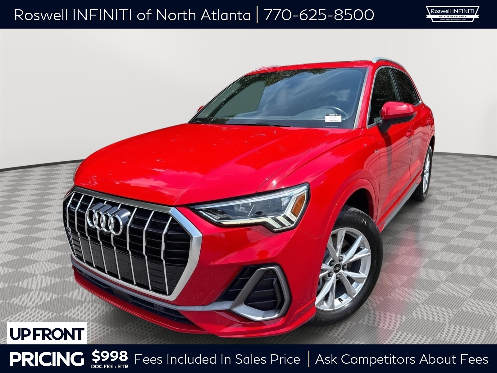 Orange (Tango Red Metallic) 2022 Audi Q3 SUV / Crossover All-Wheel Drive Automatic