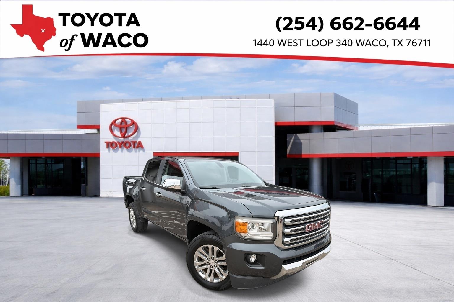 Cyber Gray Metallic 2016 GMC Canyon SLT Crew Cab Pickup Truck 4X2 6-Speed Automatic