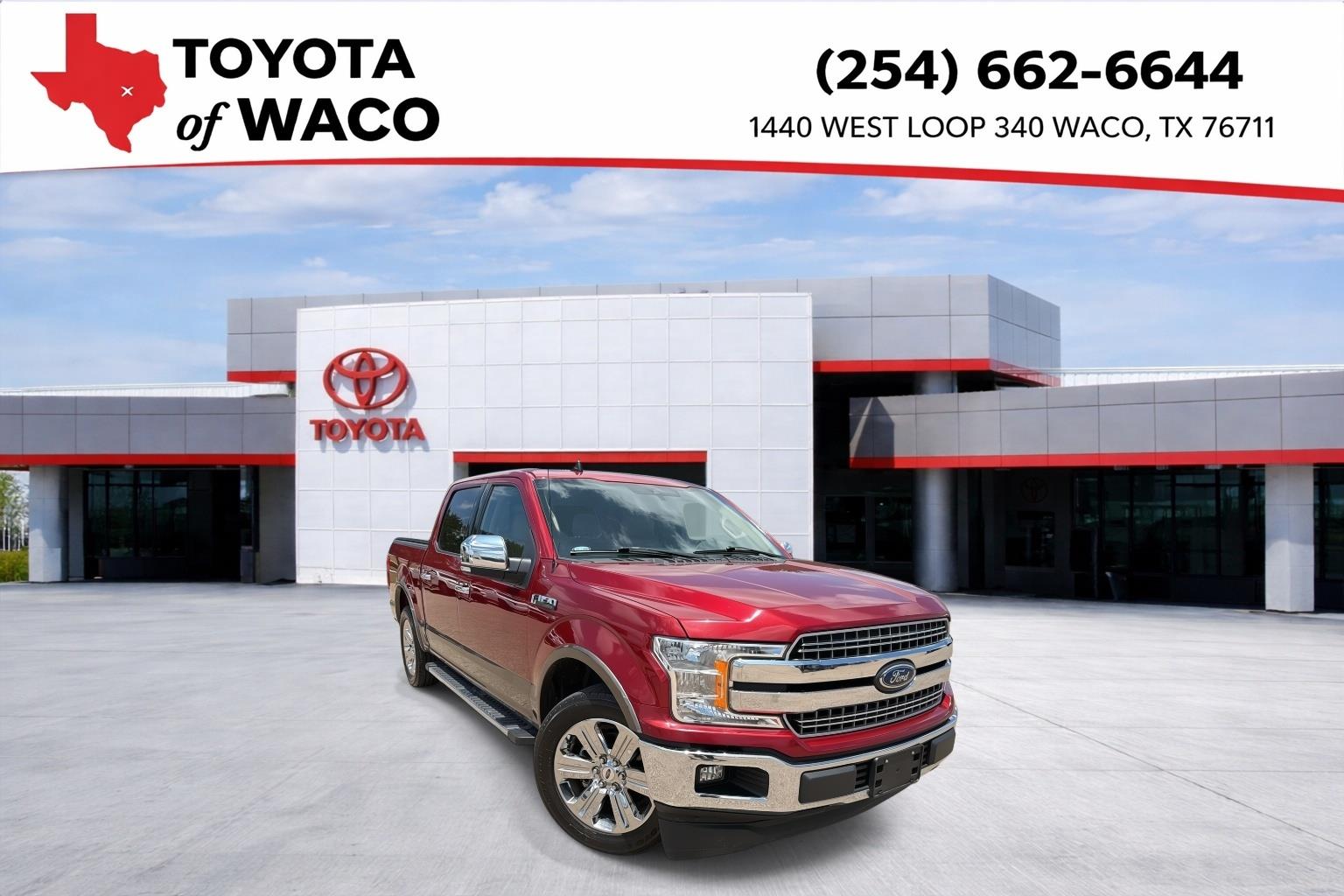 Ruby Red Metallic Tinted Clearcoat/Stone Gray 2019 Ford F-150 Lariat SuperCrew RWD Pickup Truck 4X2 Automatic