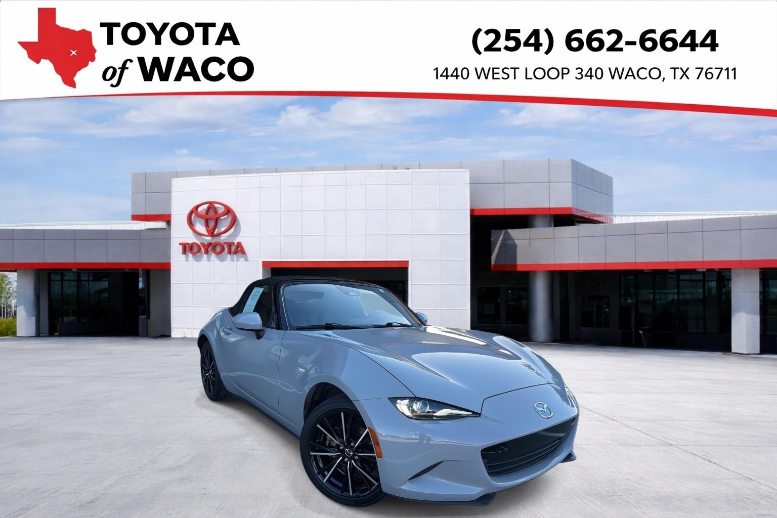 Aero Gray 2024 Mazda MX-5 Miata Convertible Rear-Wheel Drive Automatic