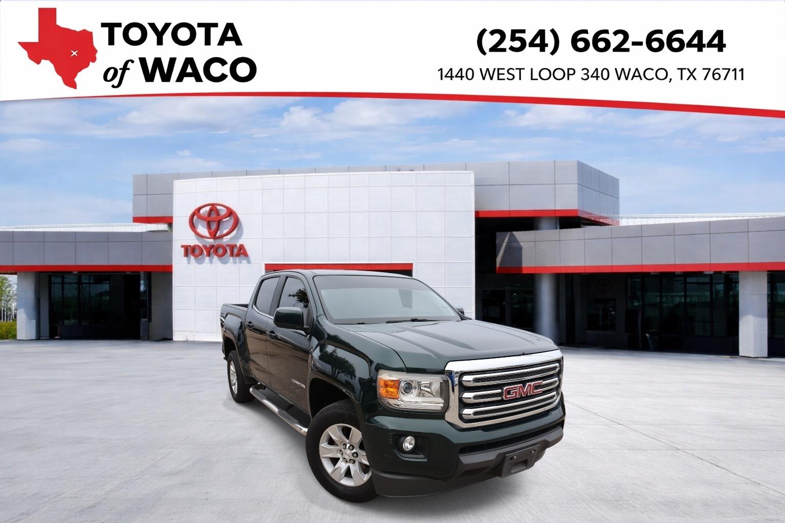 Emerald Green Metallic 2015 GMC Canyon Pickup Truck 4X2 6-Speed Automatic