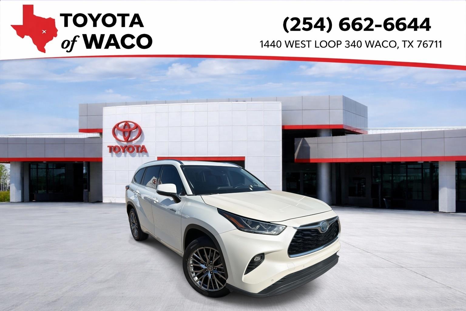 White (Blizzard Pearl) 2021 Toyota Highlander Hybrid SUV / Crossover Front-Wheel Drive Continuously Variable Transmission
