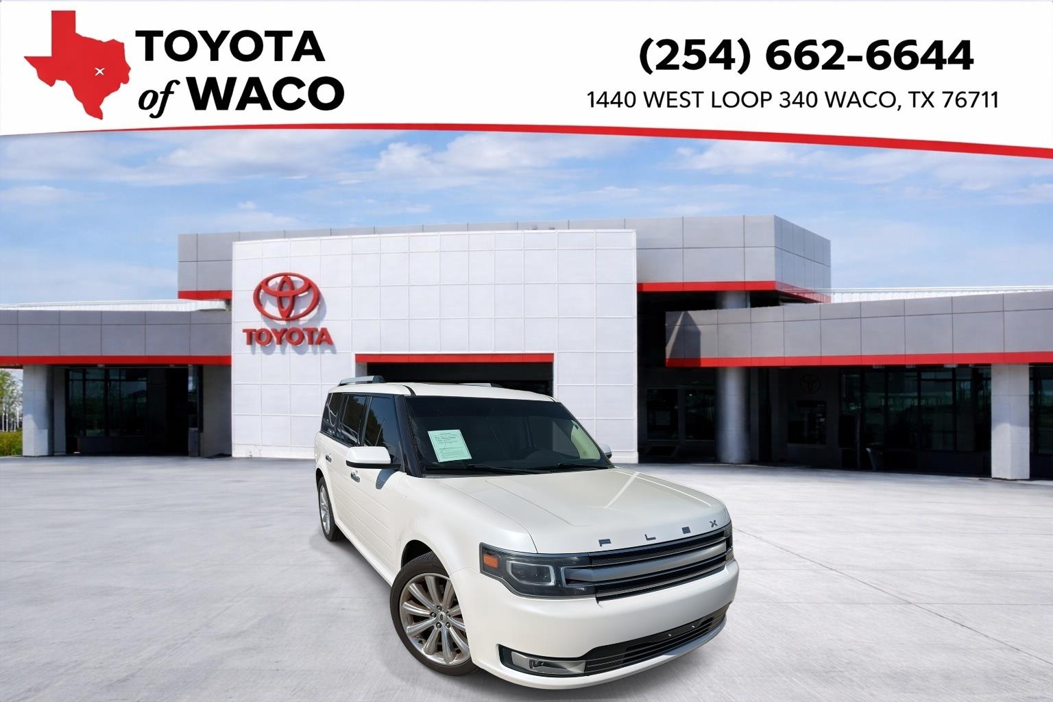 White Platinum Metallic Tri-Coat 2015 Ford Flex SUV / Crossover All-Wheel Drive 6-Speed Automatic