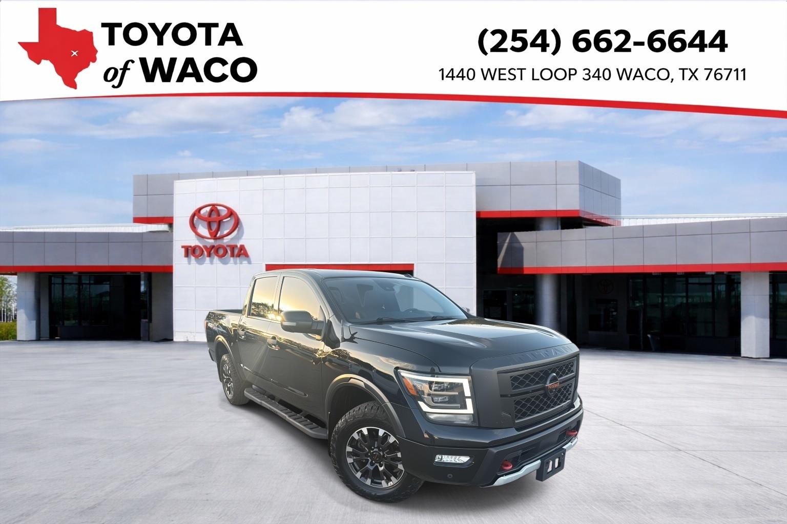 Super Black 2021 Nissan Titan Pickup Truck Four-Wheel Drive Automatic