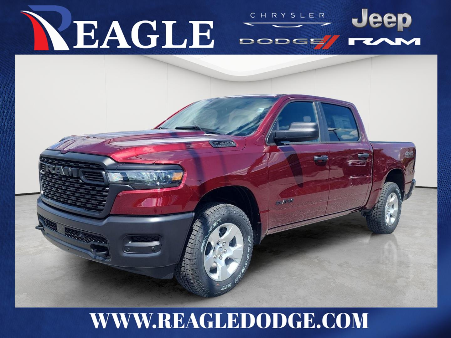 Delmonico Red Pearlcoat 2026 RAM 1500 Pickup Truck Four-Wheel Drive 8-Speed Automatic