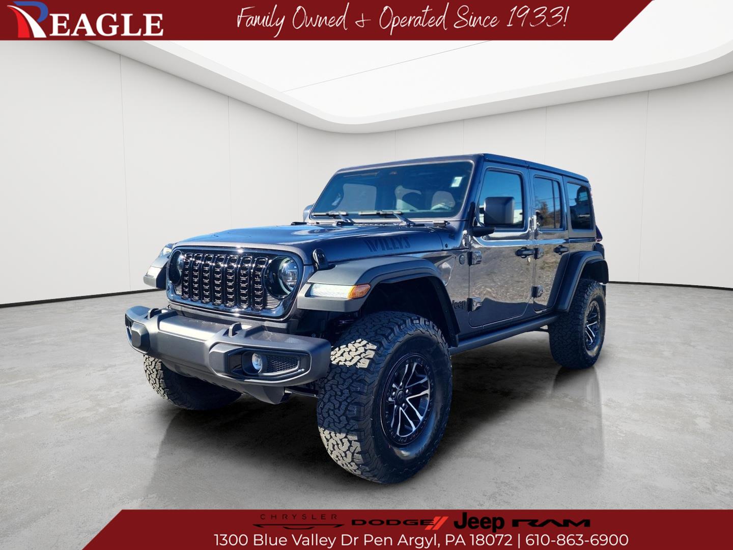 Granite Crystal Metallic Clearcoat Gray 2026 Jeep Wrangler SUV / Crossover Four-Wheel Drive 6-Speed Manual