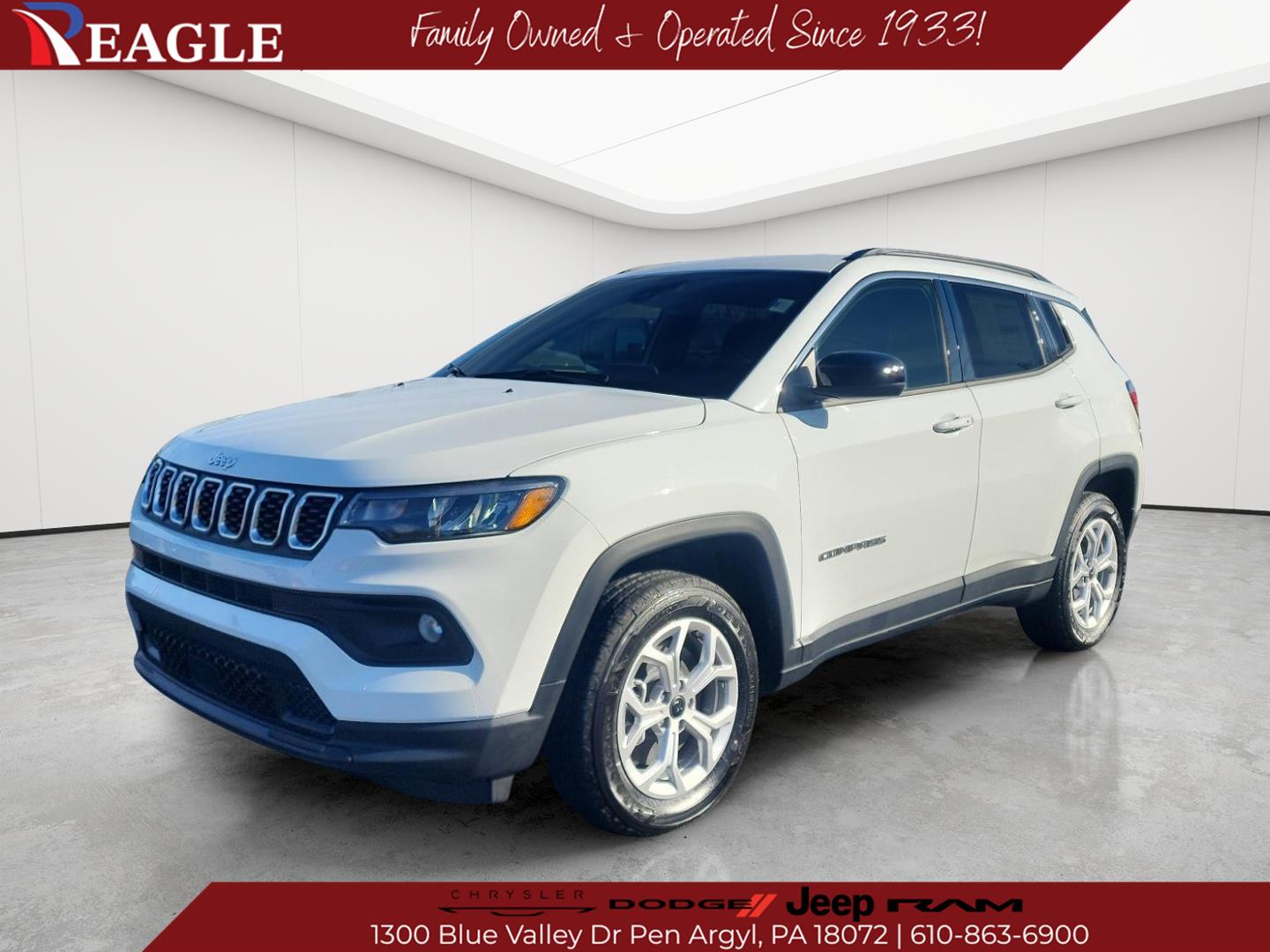 Bright White Clearcoat 2026 Jeep Compass SUV / Crossover Four-Wheel Drive 8-Speed Automatic