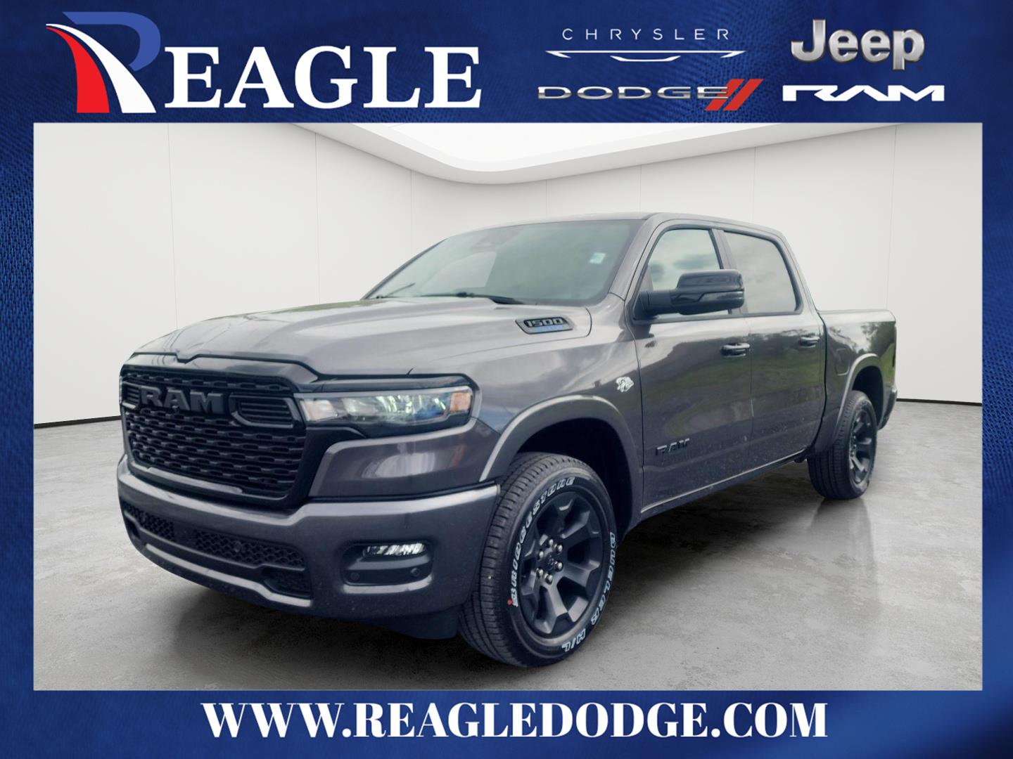Granite Crystal Metallic Clearcoat Gray 2026 RAM 1500 Pickup Truck Four-Wheel Drive 8-Speed Automatic