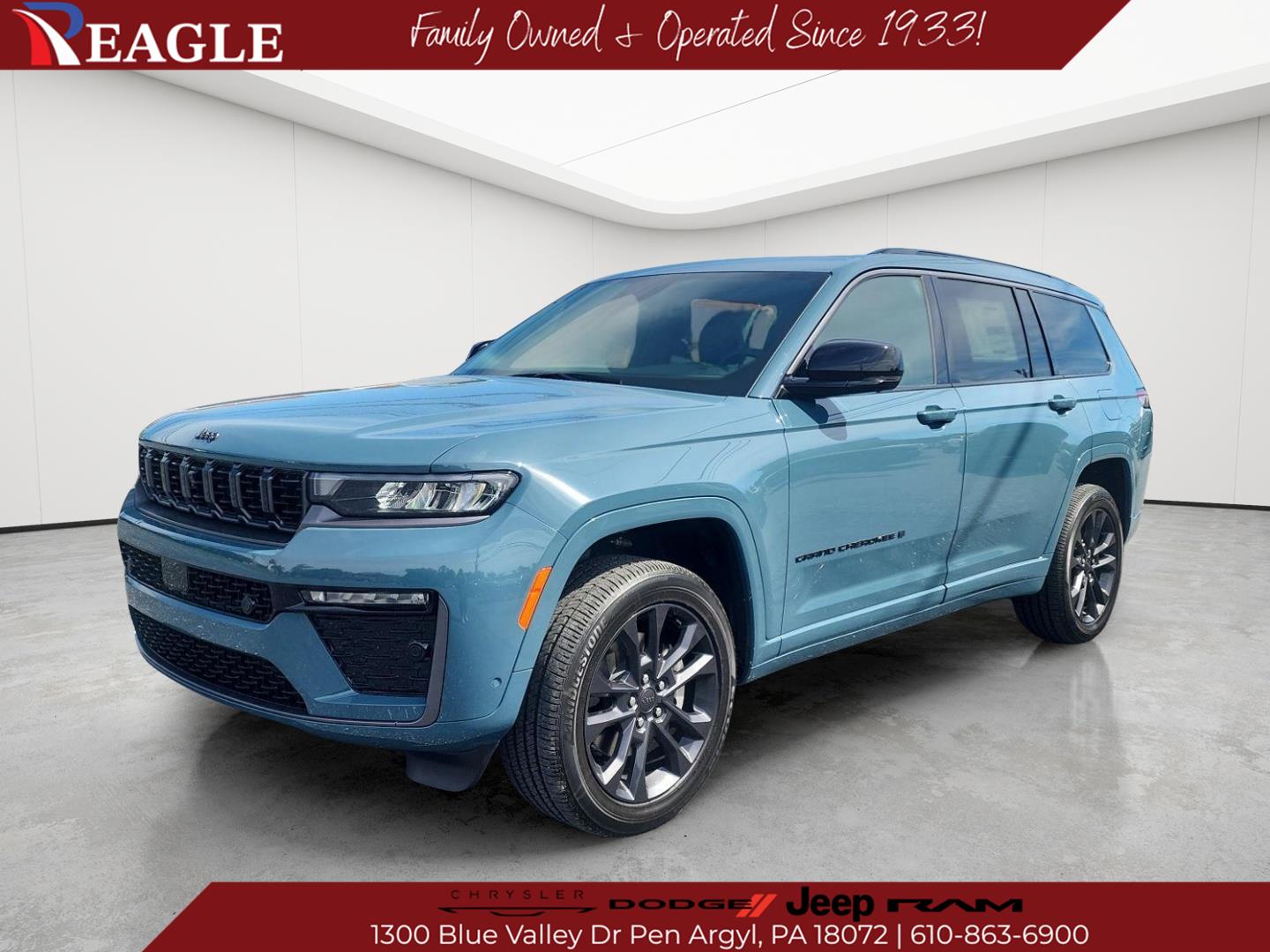 Gray (Steel Blue) 2026 Jeep Grand Cherokee L SUV / Crossover Four-Wheel Drive 8-Speed Automatic