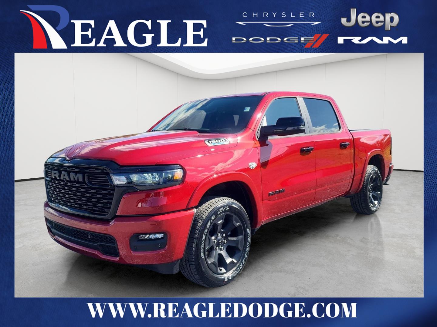 Molten Red Pearlcoat 2026 RAM 1500 Pickup Truck Four-Wheel Drive 8-Speed Automatic