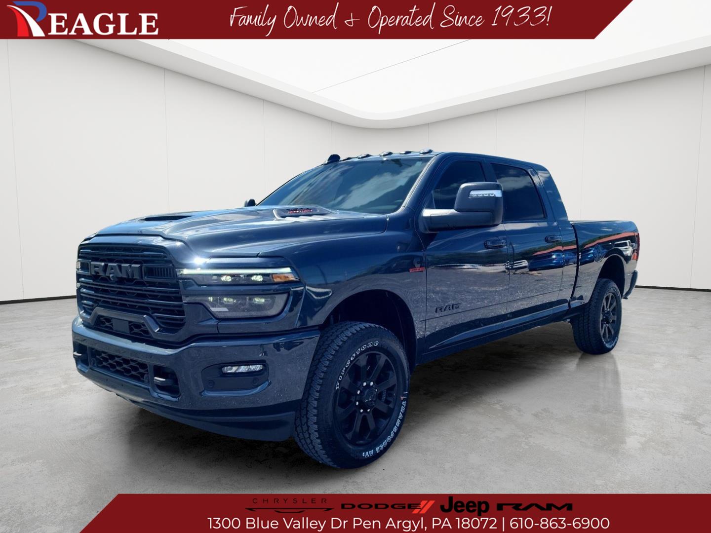 Forged Blue Metallic 2026 RAM 2500 Pickup Truck Four-Wheel Drive 8-Speed Automatic