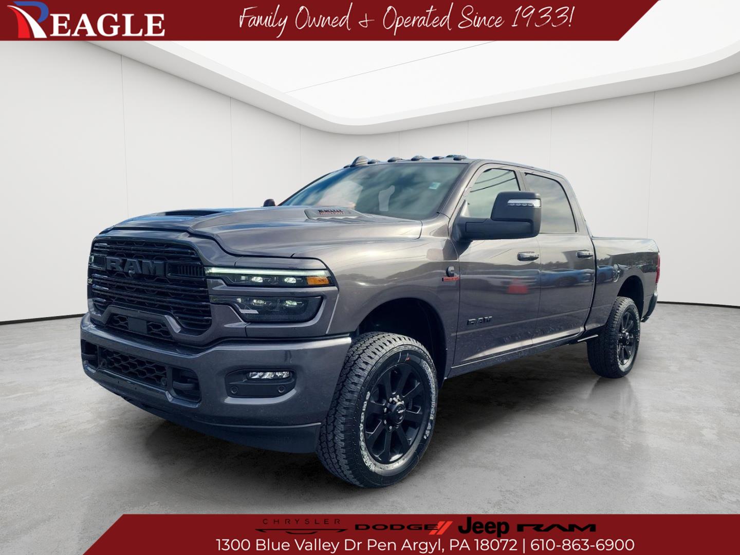 Gray (Granite Crystal Metallic Clearcoat) 2026 RAM 3500 Pickup Truck Four-Wheel Drive 8-Speed Automatic