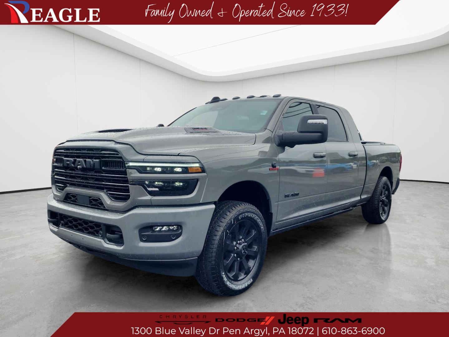 Ceramic Gray Clearcoat 2026 RAM 2500 Pickup Truck Four-Wheel Drive 8-Speed Automatic
