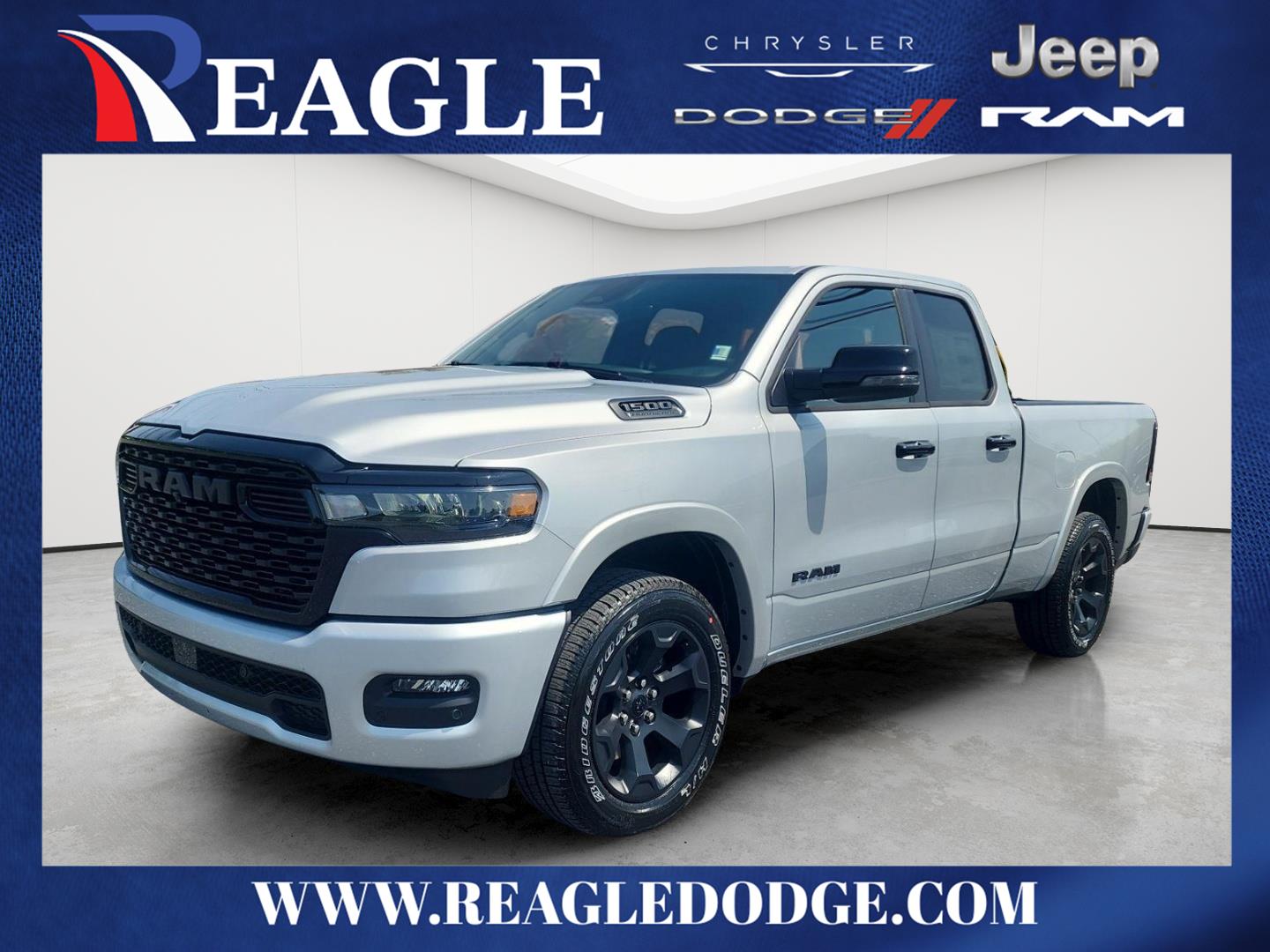 Silver Zynith 2026 RAM 1500 Pickup Truck Four-Wheel Drive 8-Speed Automatic
