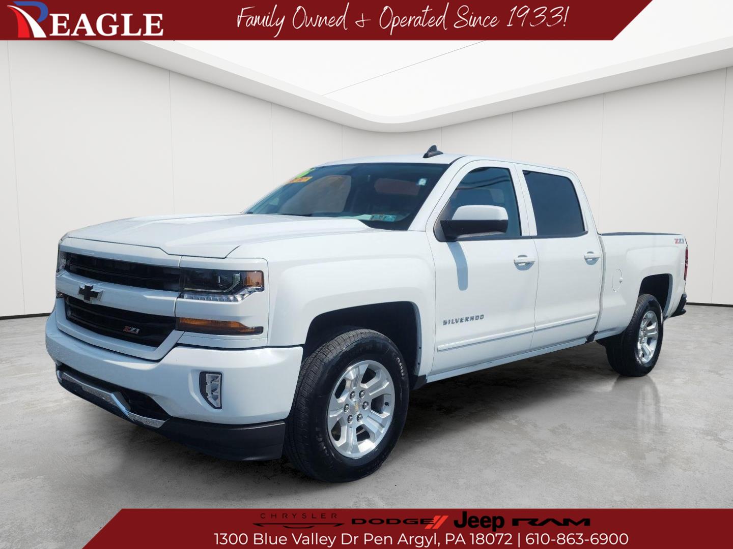 Summit White 2016 Chevrolet Silverado 1500 Pickup Truck Four-Wheel Drive 6-Speed Automatic