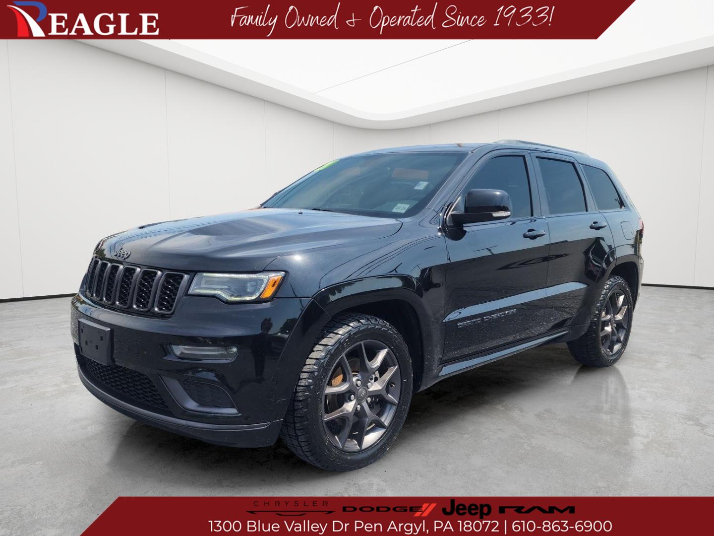 Diamond Black Crystal Pearlcoat 2020 Jeep Grand Cherokee SUV / Crossover Four-Wheel Drive 8-Speed Automatic