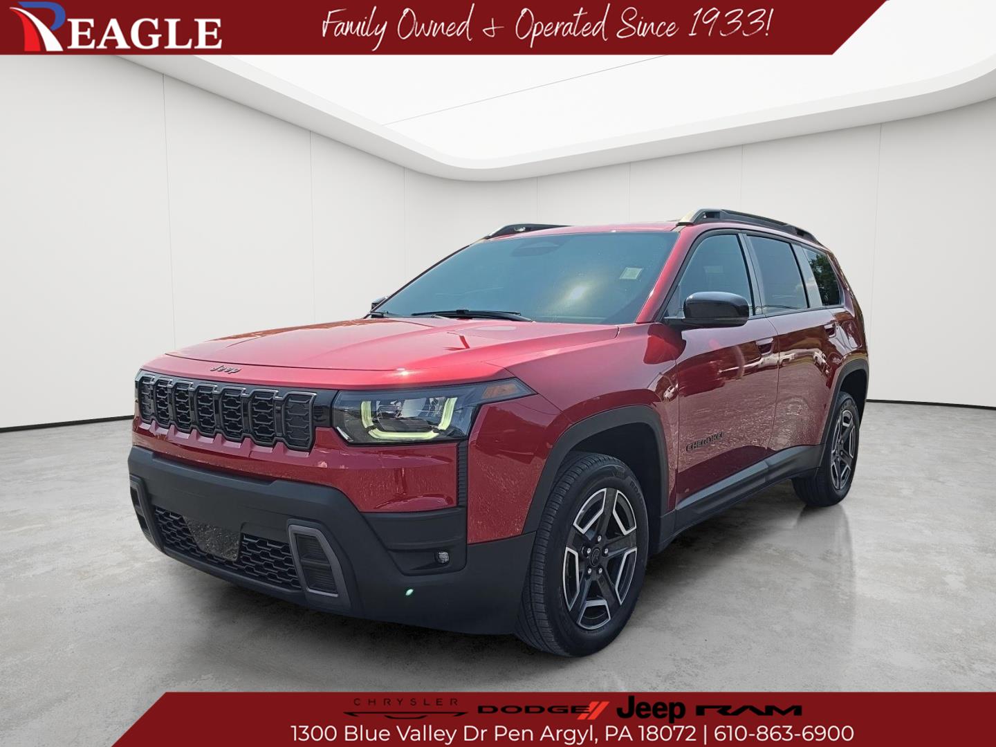 Red Hot Pearlcoat 2026 Jeep Cherokee SUV / Crossover Four-Wheel Drive Automatic