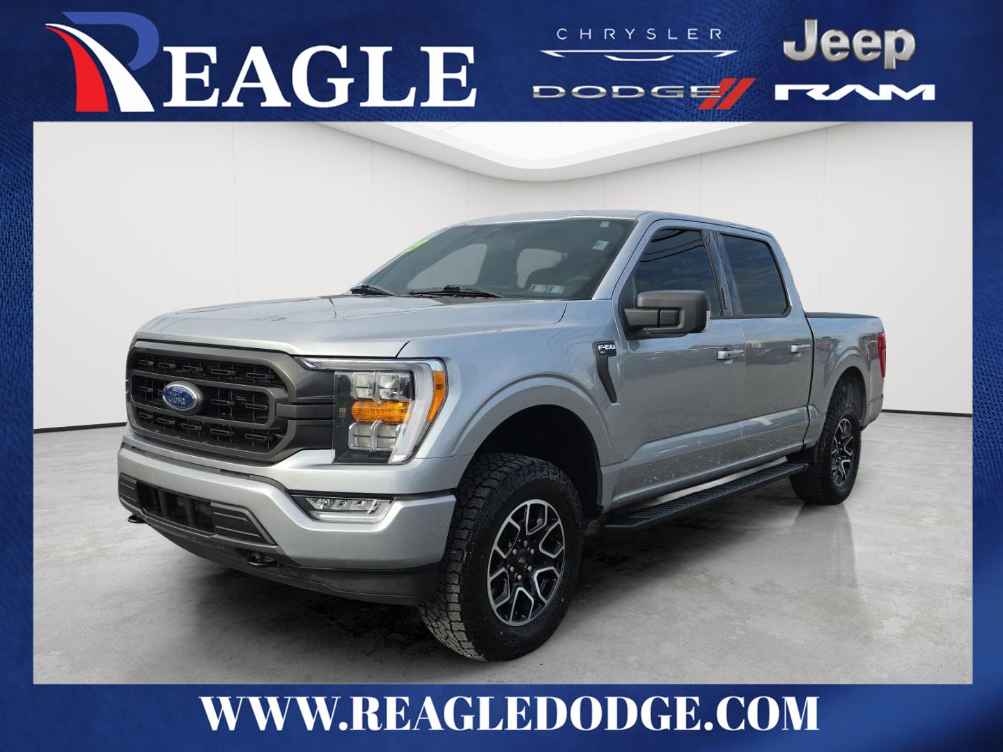 Iconic Silver Metallic 2023 Ford F-150 Pickup Truck Four-Wheel Drive Automatic