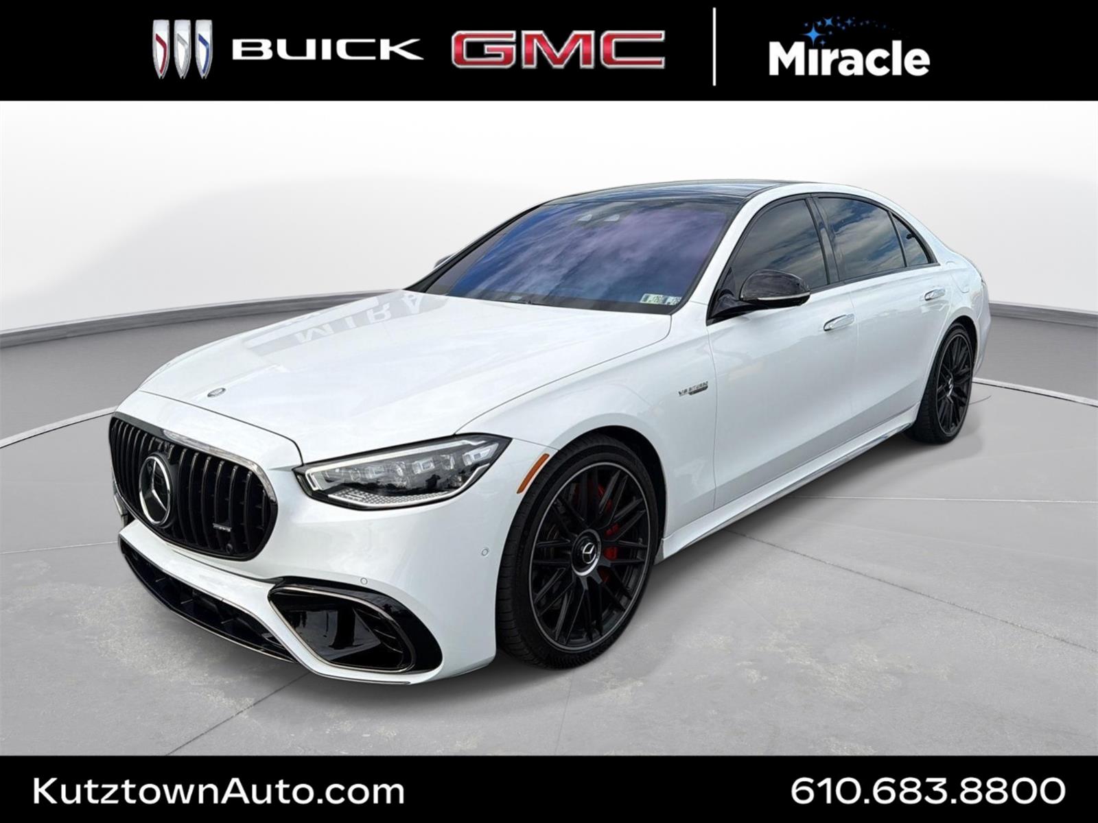 MANUFAKTUR Moonlight White Metallic 2024 Mercedes-Benz S-Class Sedan All-Wheel Drive Automatic