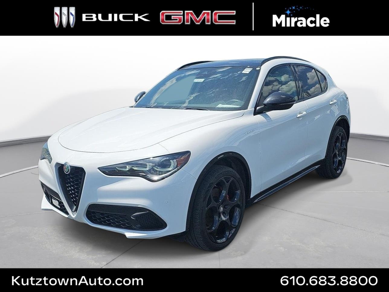 Alfa White 2024 Alfa Romeo Stelvio SUV / Crossover All-Wheel Drive Automatic