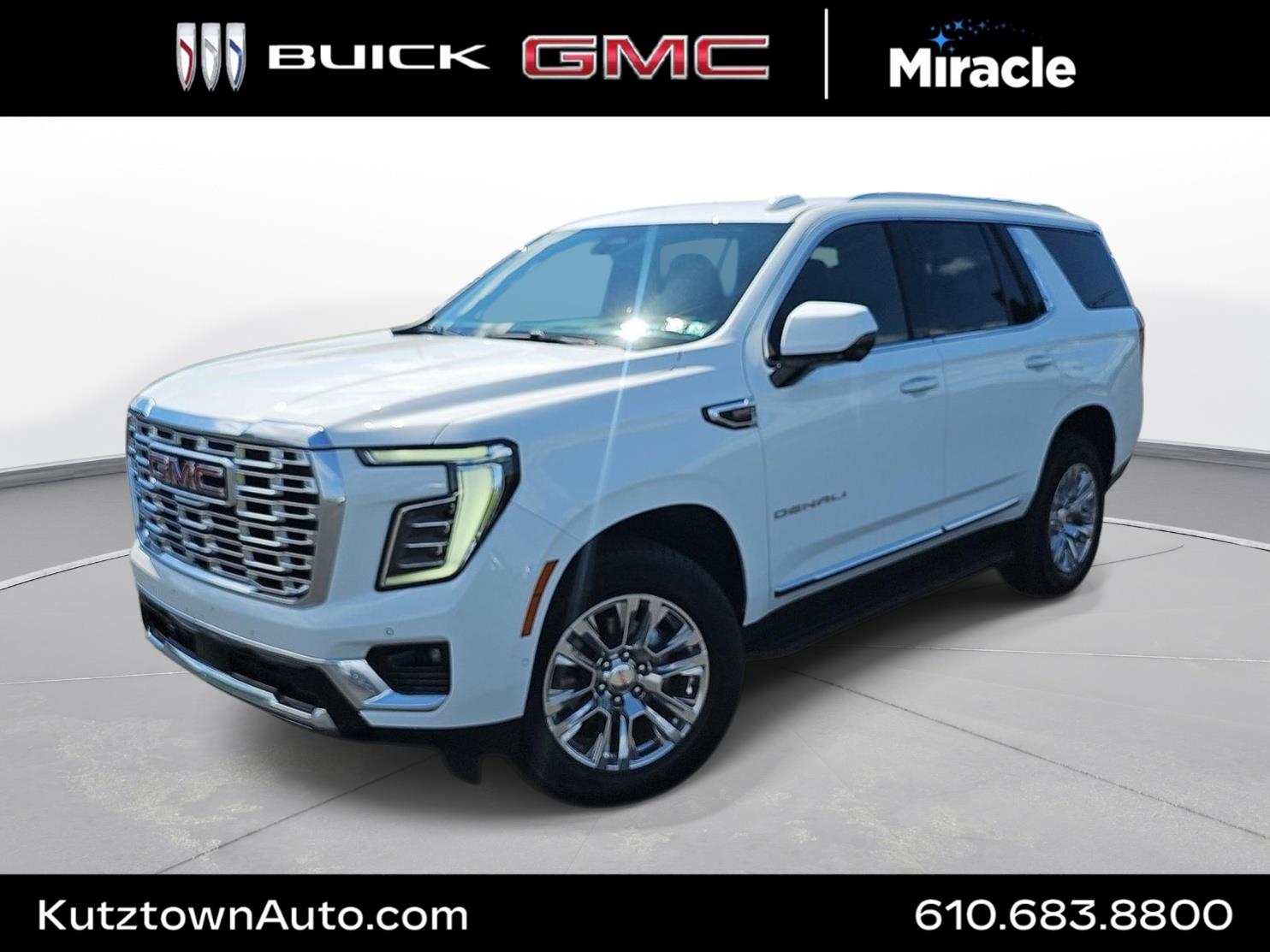 Summit White 2025 GMC Yukon SUV / Crossover Four-Wheel Drive Automatic
