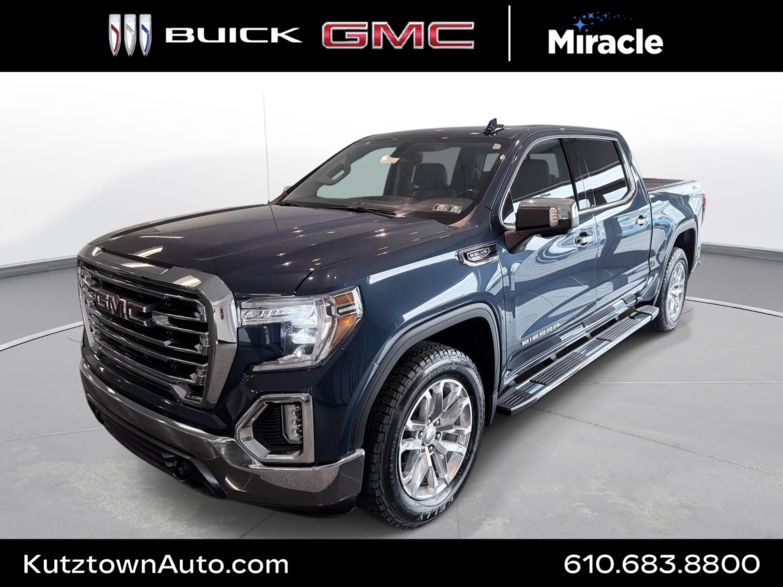Pacific Blue Metallic 2021 GMC Sierra 1500 Pickup Truck Four-Wheel Drive 8-Speed Automatic
