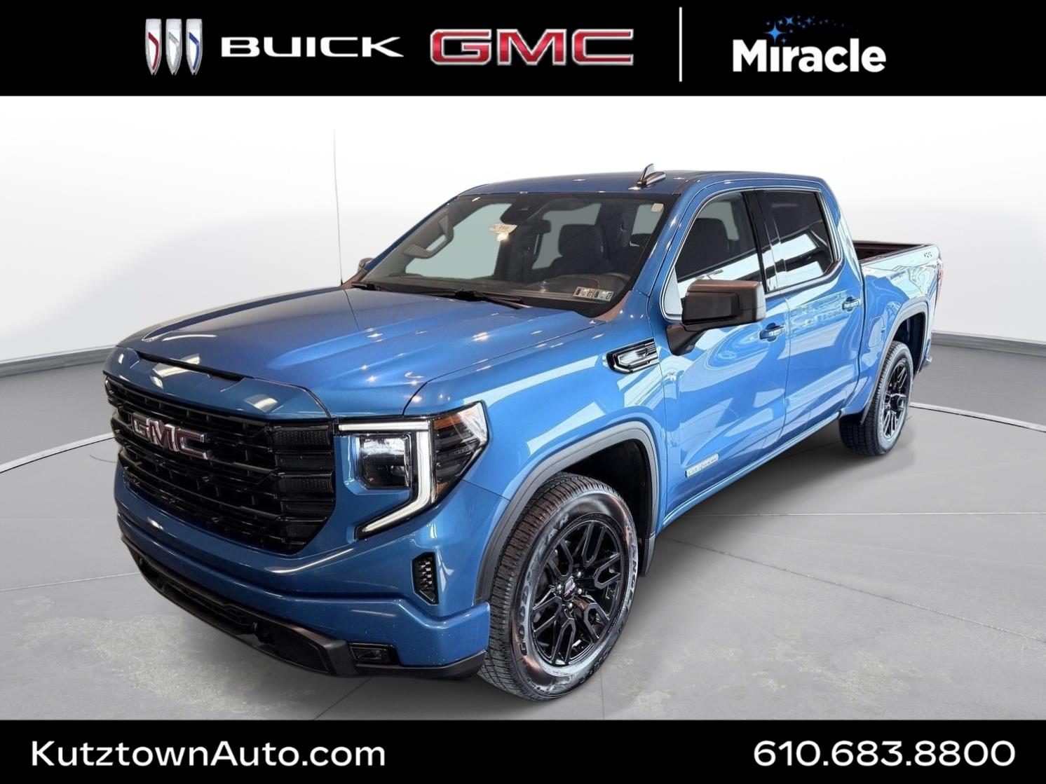 Dynamic Blue Metallic 2024 GMC Sierra 1500 Pickup Truck Four-Wheel Drive 8-Speed Automatic