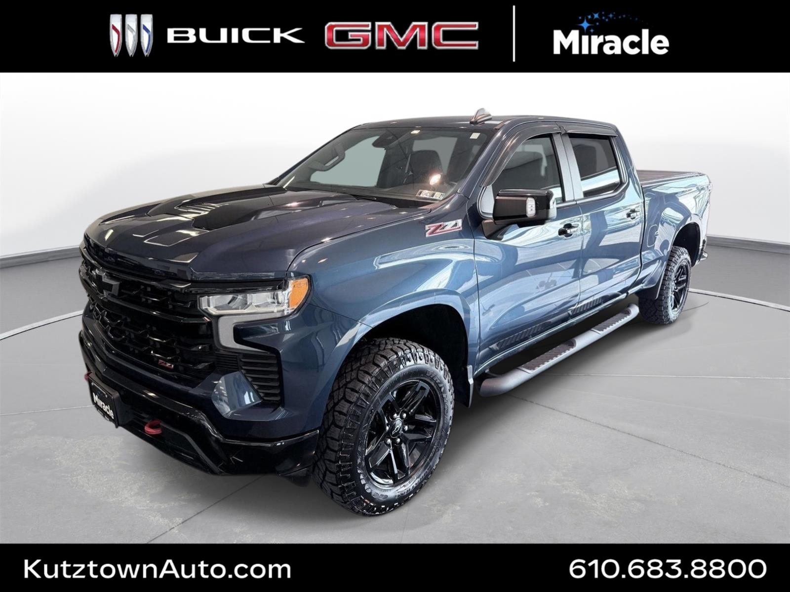 Northsky Blue Metallic 2022 Chevrolet Silverado 1500 Pickup Truck Four-Wheel Drive Automatic