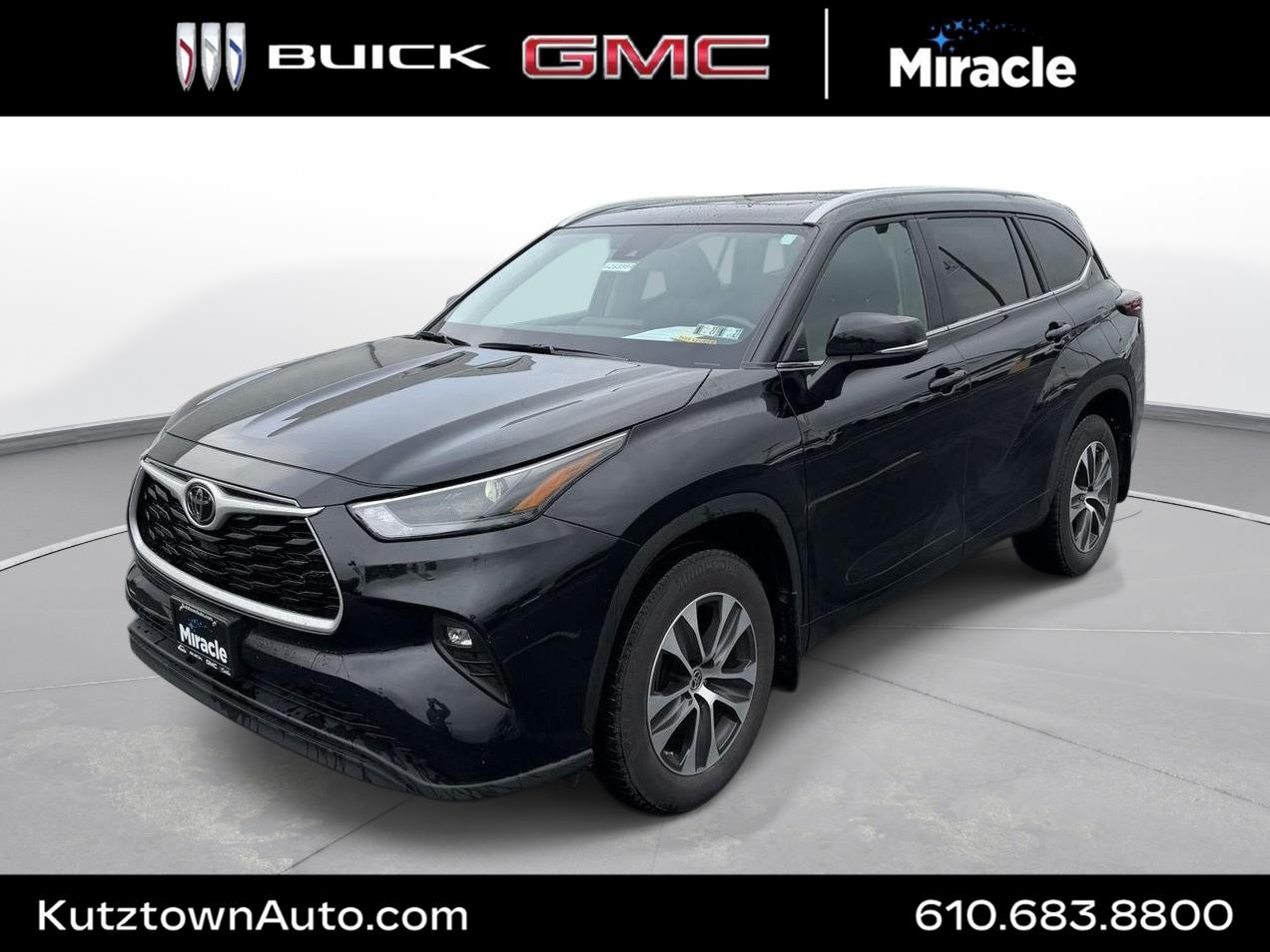 Midnight Black Metallic 2024 Toyota Highlander SUV / Crossover All-Wheel Drive Automatic