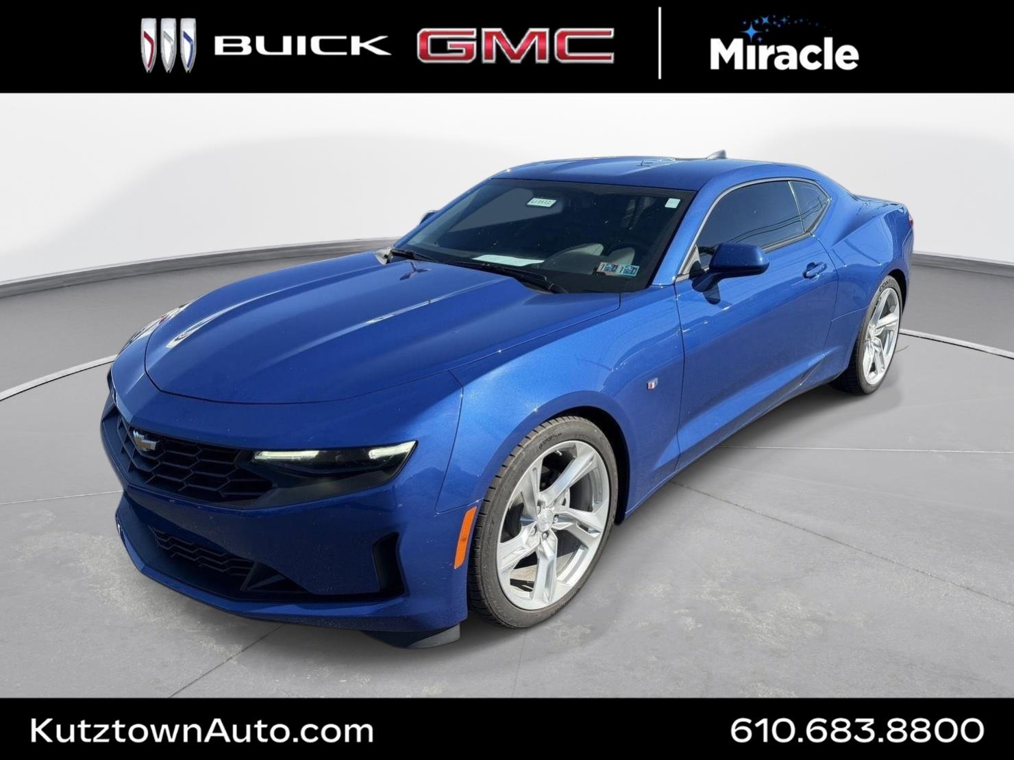 Riverside Blue Metallic 2021 Chevrolet Camaro Coupe Rear-Wheel Drive 6-Speed Manual