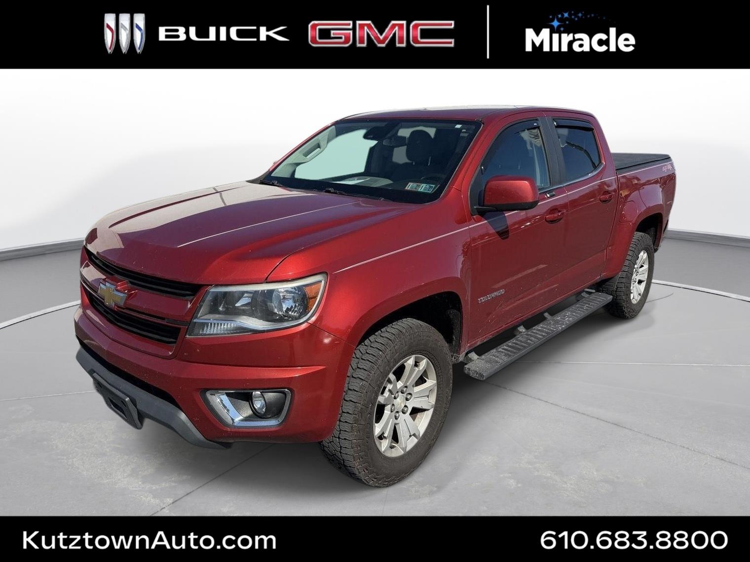 Red Rock Metallic 2016 Chevrolet Colorado Pickup Truck Four-Wheel Drive 6-Speed Automatic