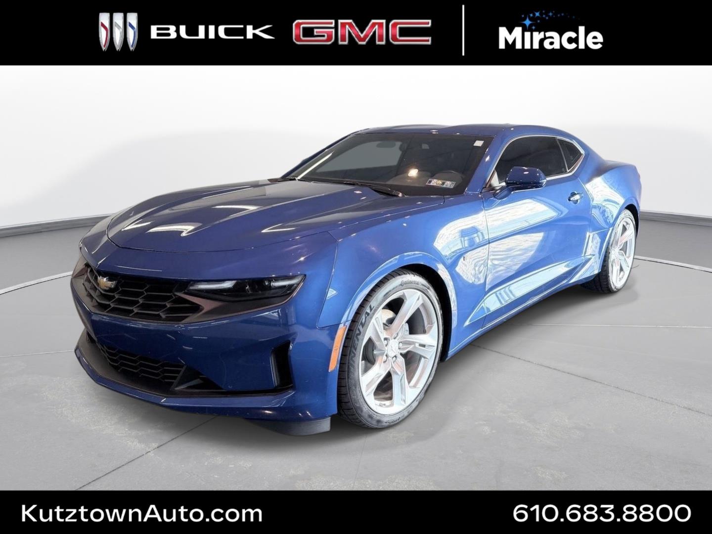 Riverside Blue Metallic 2021 Chevrolet Camaro Coupe Rear-Wheel Drive 6-Speed Manual