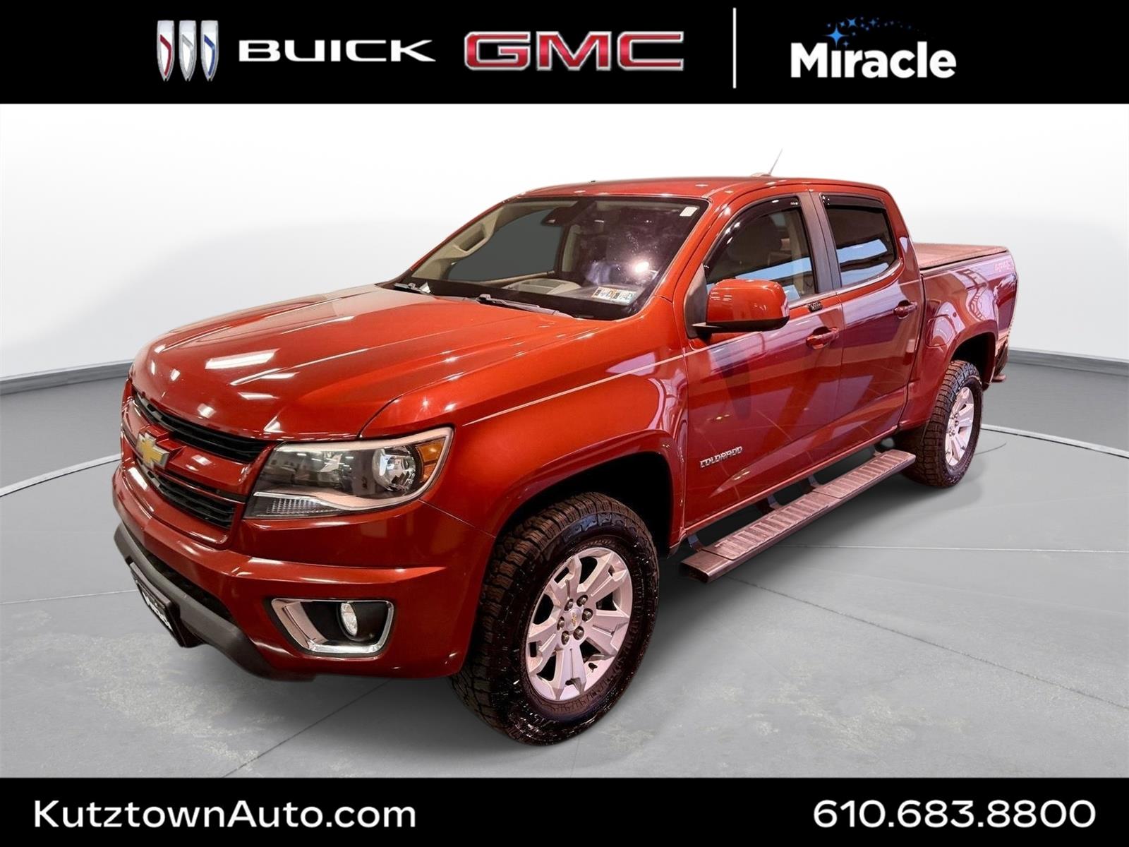 Red Rock Metallic 2016 Chevrolet Colorado Pickup Truck Four-Wheel Drive 6-Speed Automatic