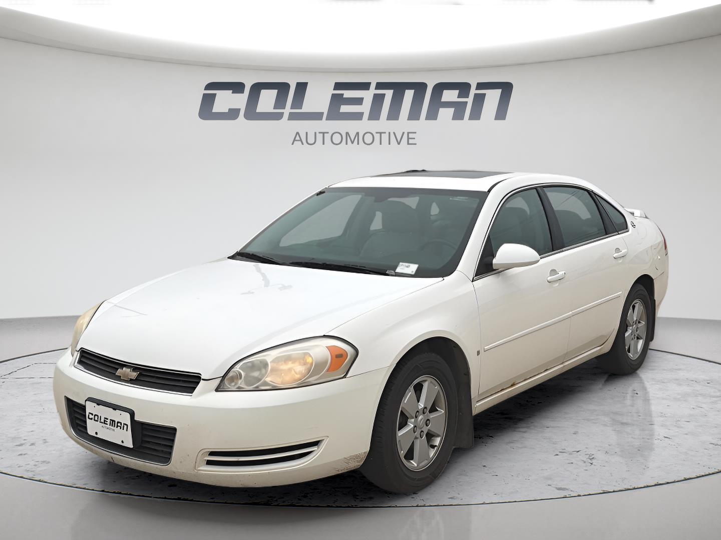 White 2008 Chevrolet Impala Sedan Front-Wheel Drive 4-Speed Automatic Overdrive